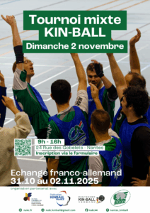 Affiche tournoi 2 novembre dans le cadre de l'échange franco-allemand