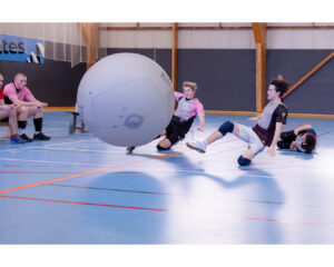 Glissade de deux joueurs